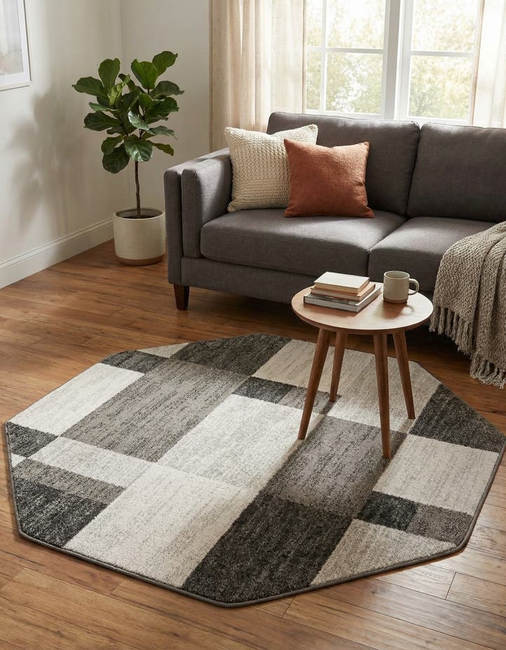5' 3 x 5' 3 Equinox Octagon Rug