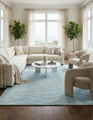 6' 9 x 9' 10 Hand Knotted Darya Wool Rug
