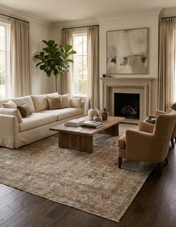 9' 7 x 12' 4 Hand Knotted Ultra Vintage Persian Wool Rug