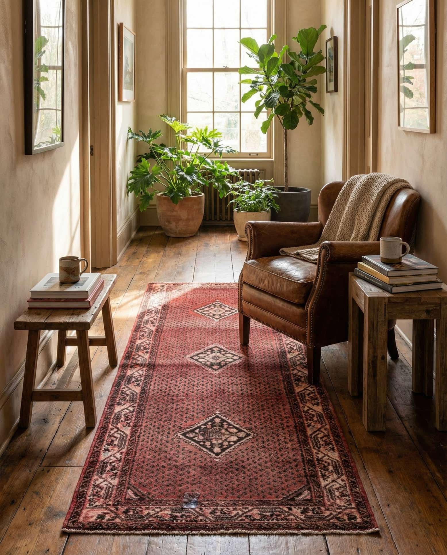 3' 5 x 9' 2 Hand Knotted Ultra Vintage Persian Wool Runner Rug