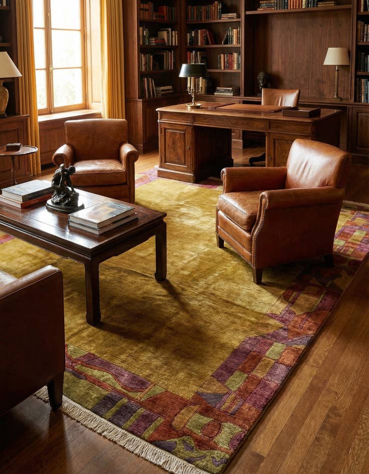 Detail image of  8' 3 x 10'  Hand Knotted Nepal Wool Rug