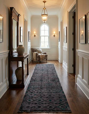 2' 7 x 12' 2 Hand Knotted Darya Wool Runner Rug