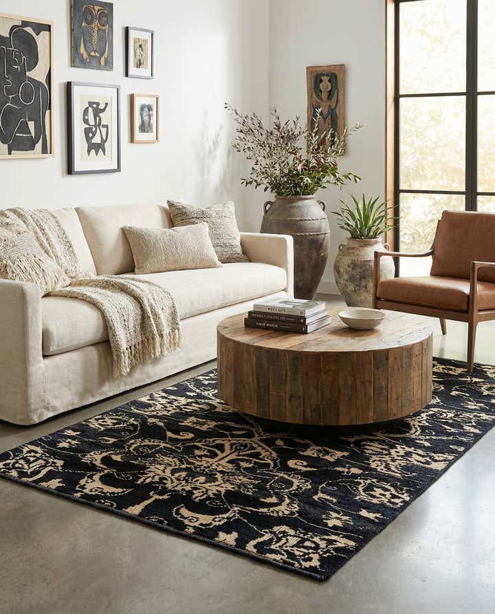 3' 10 x 6' 1 Hand Knotted Moroccan Wool Rug