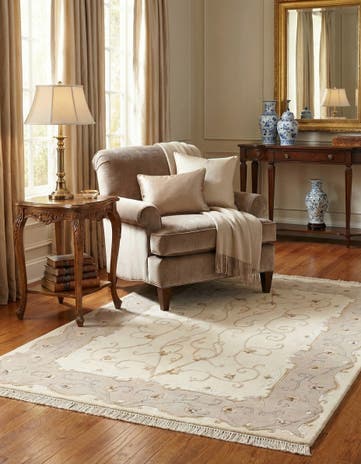 4' x 6' 1 Hand Knotted Darya Wool Rug