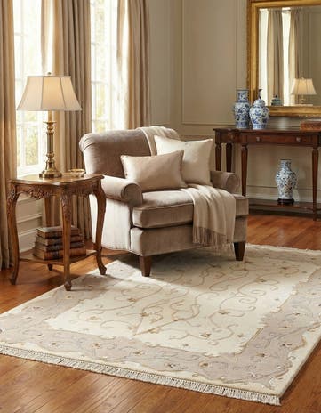 4' x 6' 1 Hand Knotted Darya Wool Rug