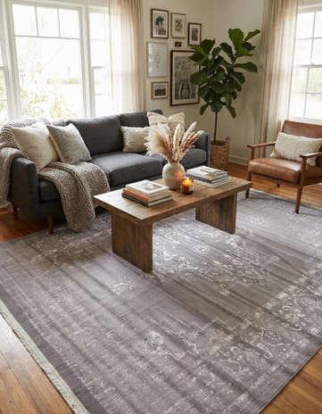 Light Gray New Vintage Rug