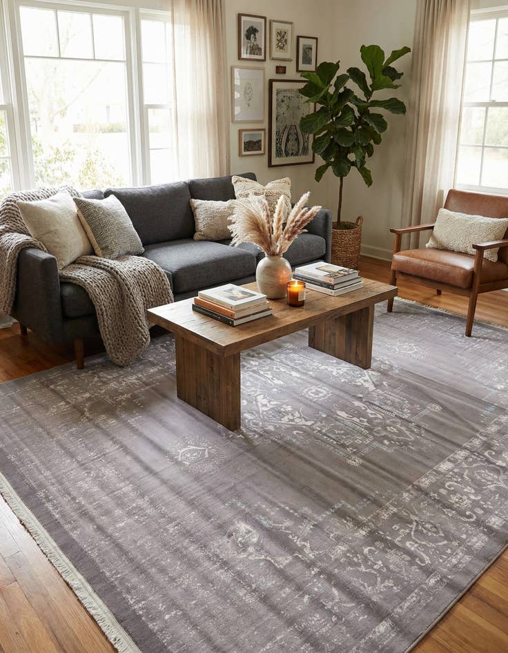 Detail image of  8' x 11' 4 Modern Classical Rug