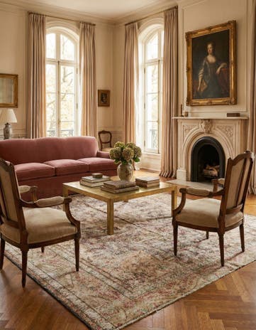 8' x 10' 4 Vintage Royal Wool Rug