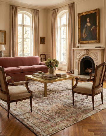 8' x 10' 4 Vintage Royal Wool Rug