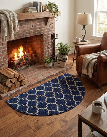 2' 2 x 3' 7 Lattice Hearth Rug