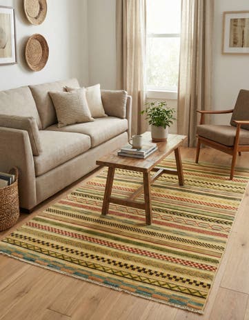 3' 2 x 5' Hand Knotted Modern Ziegler Rug