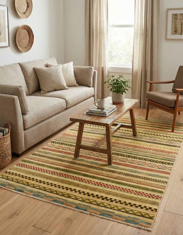 3' 2 x 5' Hand Knotted Modern Ziegler Rug