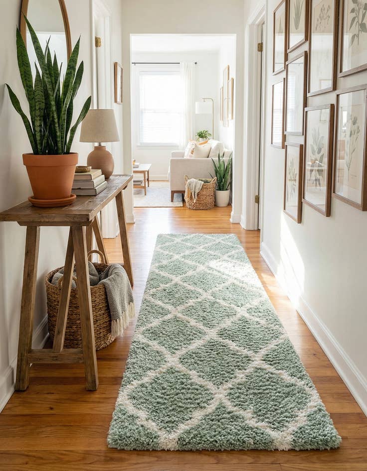 Detail image of 2' 7 x 10' Marrakesh Shag Runner Rug