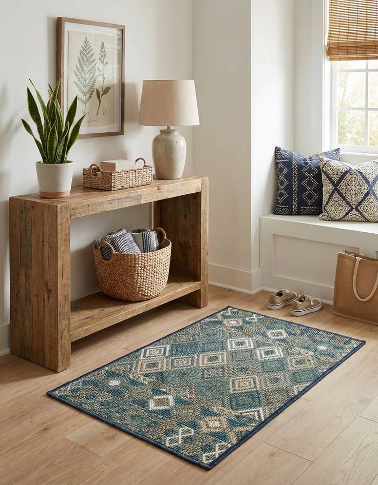 Detail image of 2' x 3'  Washable Baja Indoor / Outdoor Rug