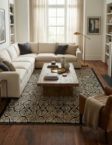 9' 5 x 12' 6 Hand Knotted Darya Wool Rug