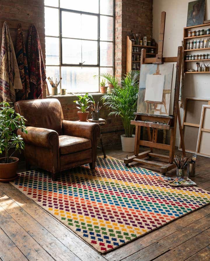 5' 1 x 6' 6 Hand Knotted Balouch Wool Rug