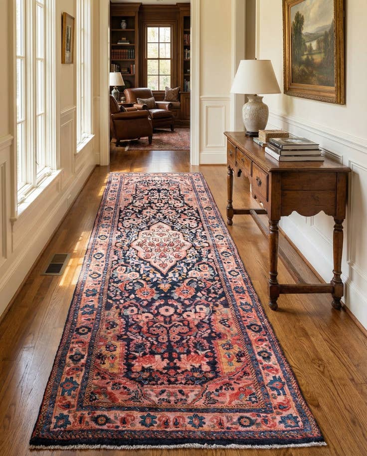 Detail image of 3' 9 x 10' 4 Hand Knotted Ultra Vintage Persian Wool Runner Rug