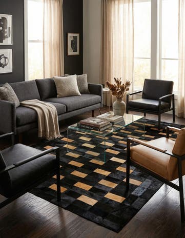 5' 1 x 7' 11 Cowhide - Patchwork Rug