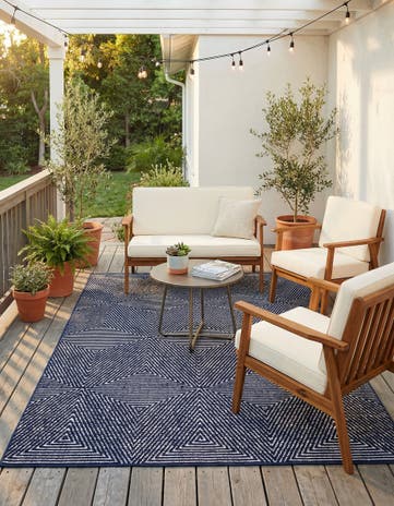 5' x 8' Easy-Clean Sabrina Soto Indoor / Outdoor Rug