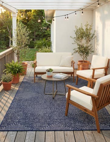 5' x 8' Easy-Clean Sabrina Soto Indoor / Outdoor Rug