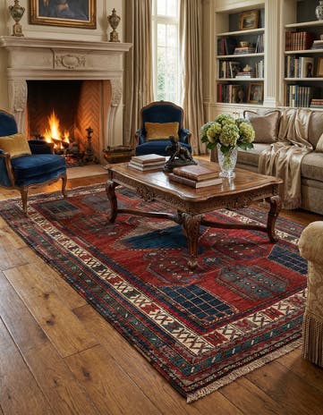 4' 8 x 7' 10 Kazak Rug