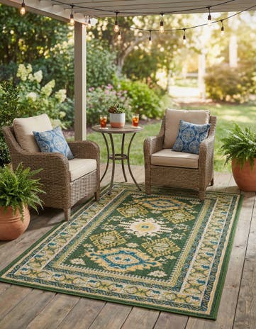 4' x 6' Easy-Clean Baja Indoor / Outdoor Rug