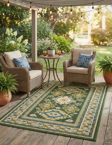 4' x 6' Easy-Clean Baja Indoor / Outdoor Rug