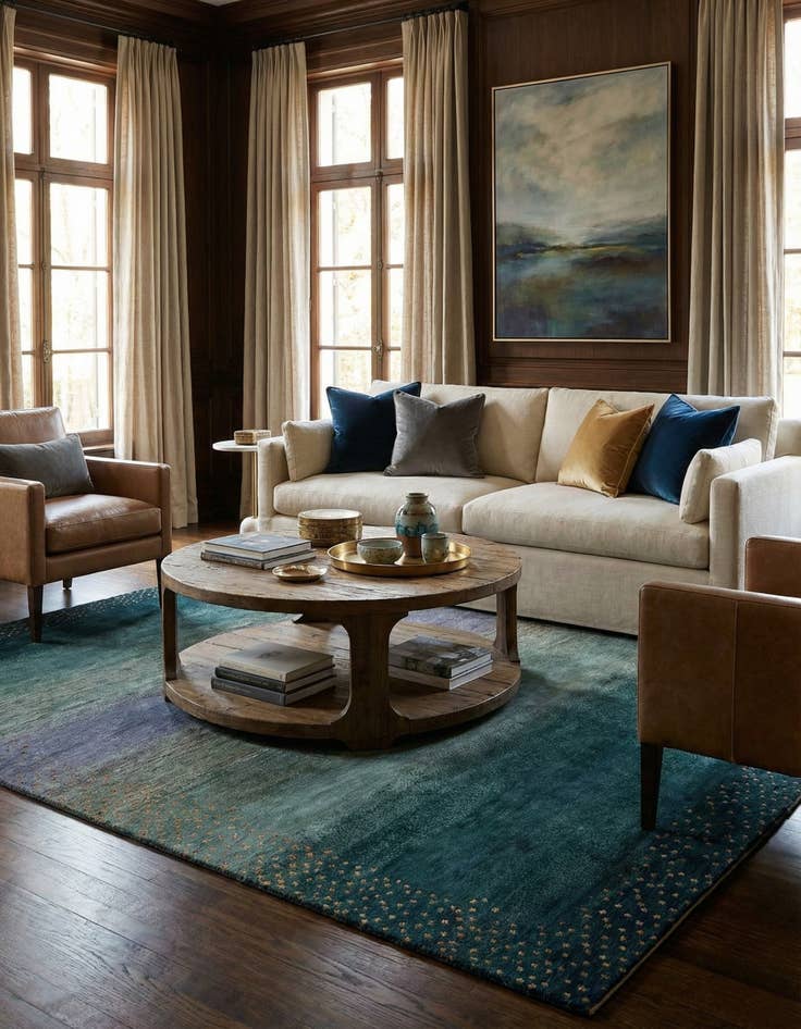 Detail image of 8' 3 x 9' 9 Kashkuli Wool Rug