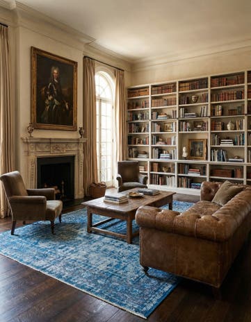 9' 3 x 12' 2 Vintage Royal Wool Rug