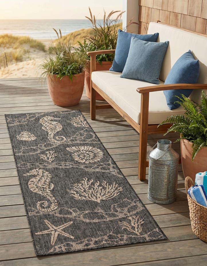 2' x 6' Easy-Clean Coastal Indoor / Outdoo...