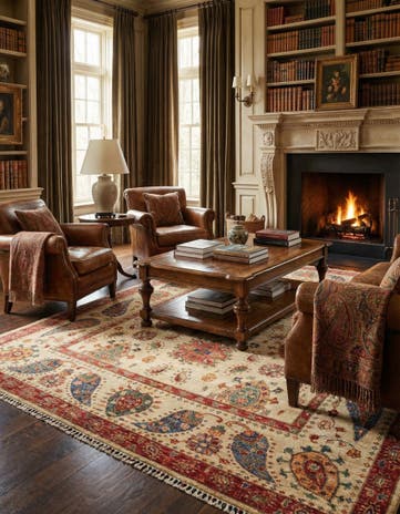 5' 10 x 7' 9 Hand Knotted Ariana Ziegler Rug