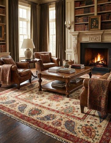 5' 10 x 7' 9 Hand Knotted Ariana Ziegler Rug