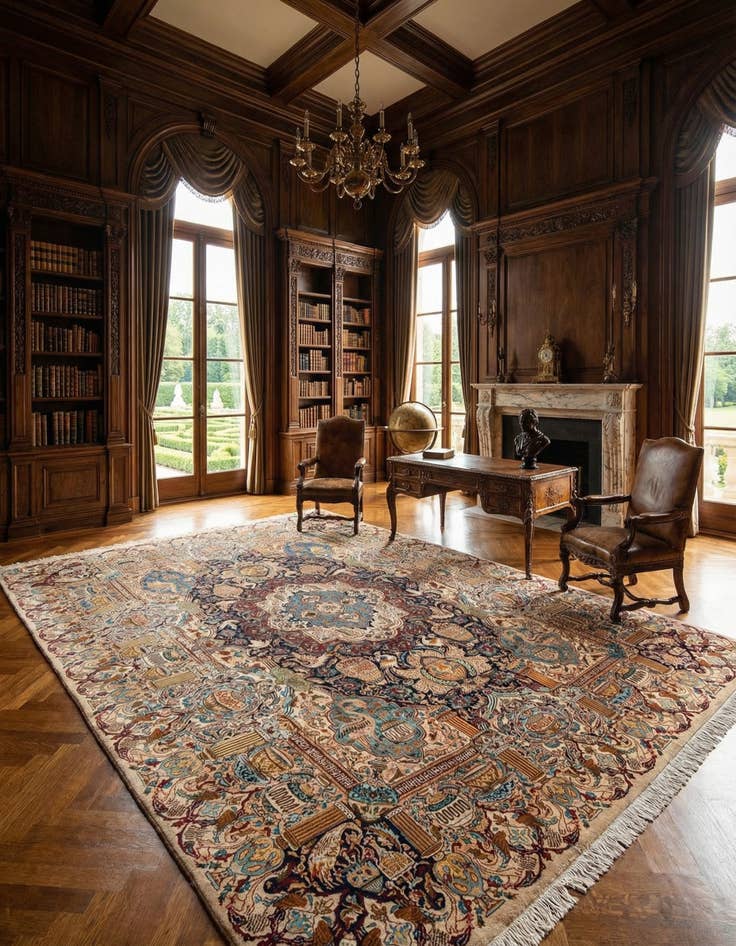 Detail image of 9' 8 x 12' 4 Kashmar Rug