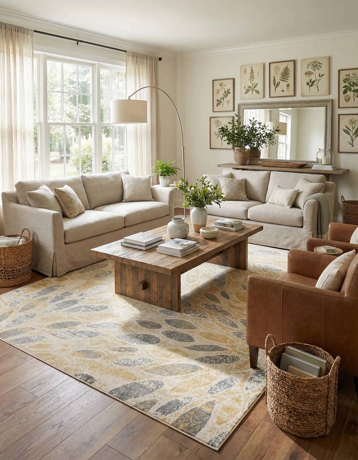 Detail image of 10' 2 x 10' 2 Charleston Square Rug