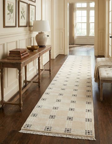 2' 7 x 12' 11 Hand Knotted Darya Wool Runner Rug