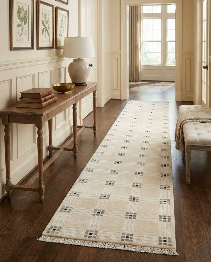 Detail image of 2' 7 x 12' 11 Hand Knotted Darya Wool Runner Rug