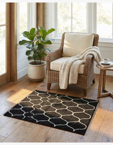2' 8 x 3' Trellis Frieze Rug