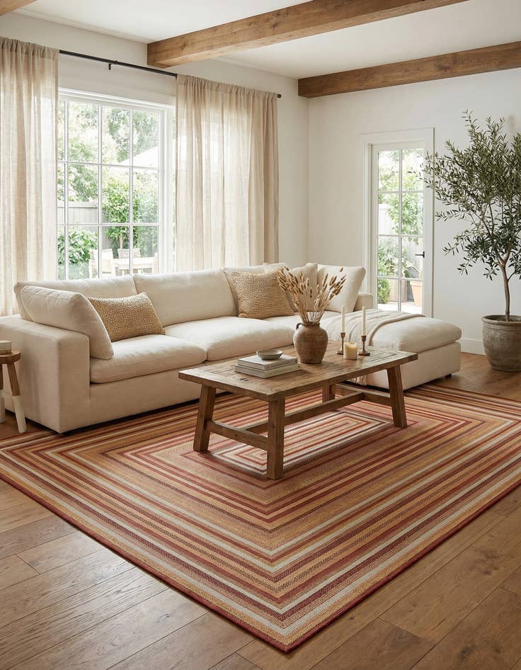 Detail image of 10' x 14'  Washable Baja Indoor / Outdoor Rug