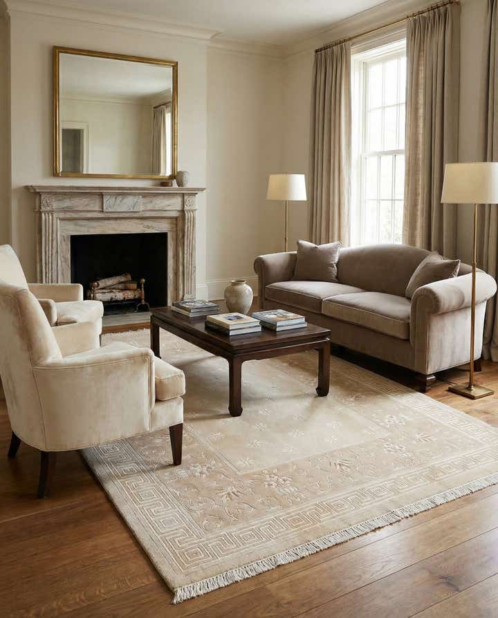 5' 7 x 7' 10 Hand Knotted Darya Rug
