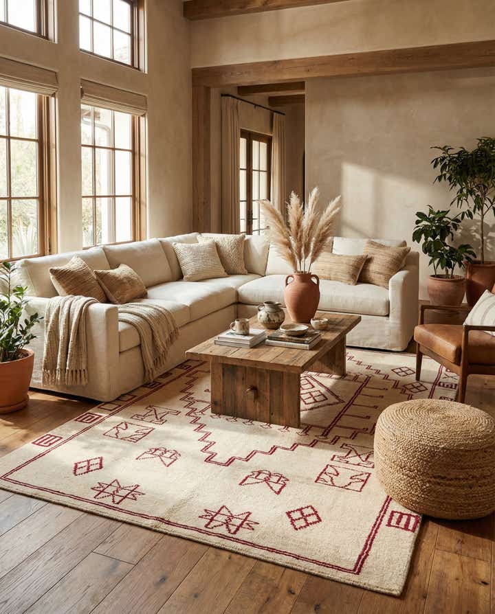 5' 5 x 8' Hand Knotted Darya Wool Rug