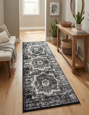 Light Gray Istanbul Runner Rug