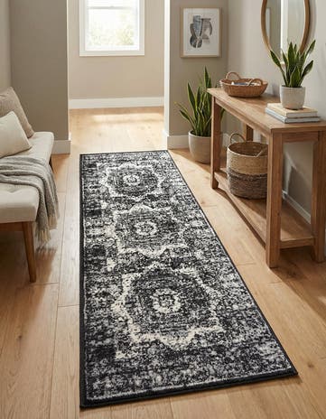 Light Gray Istanbul Runner Rug