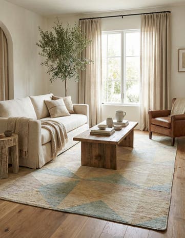 7' 5 x 9' 8 Hand Knotted Moroccan Wool Rug