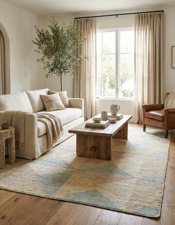 7' 5 x 9' 8 Hand Knotted Moroccan Wool Rug
