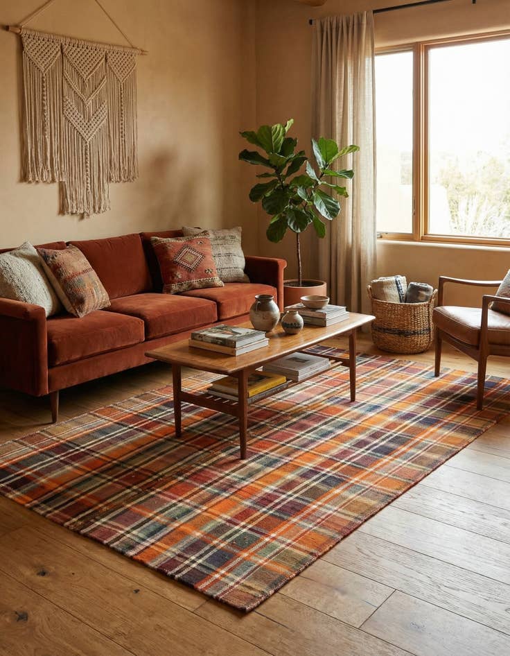 Detail image of 5' 5 x 7' Jajim Rug