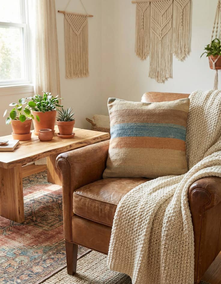 Detail image of 1' 5 x 1' 6  Hand Woven Pillow Wool Square Rug