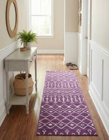 2' x 8' Kasbah Trellis Runner Rug