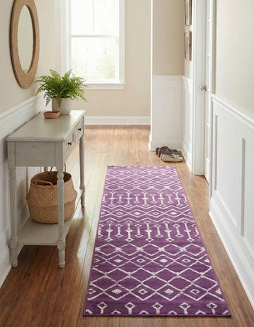 2' x 8' Kasbah Trellis Runner Rug