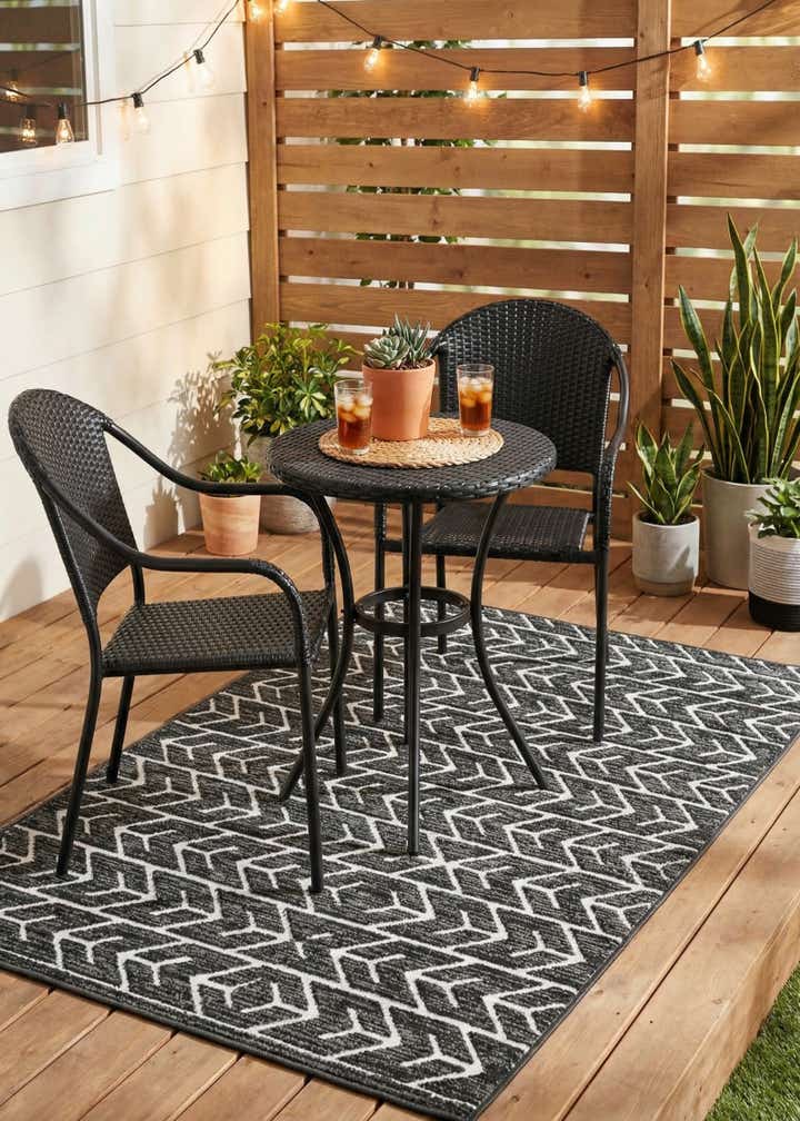 4' x 6' Easy-Clean Sabrina Soto Aston Indoor / Outdoor Rug