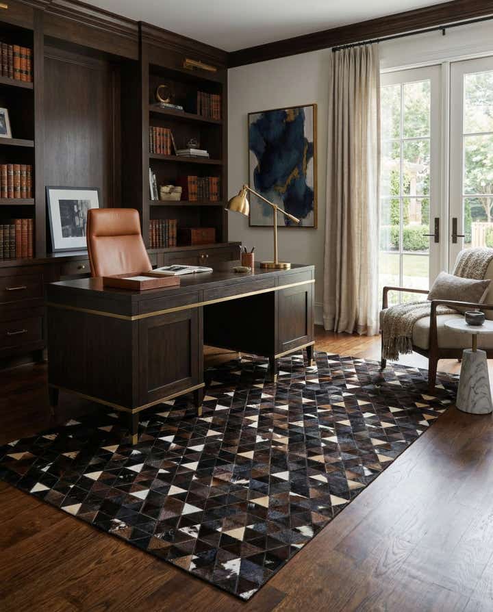 5' 1 x 7' 11 Cowhide - Patchwork Rug